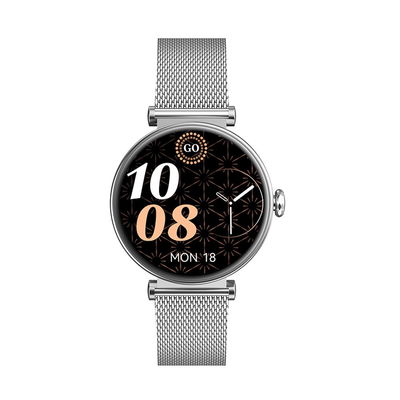 KW60B Reloj inteligente de construcción de metal elegante de 1,2 pulgadas IP68 Reloj inteligente resistente al agua