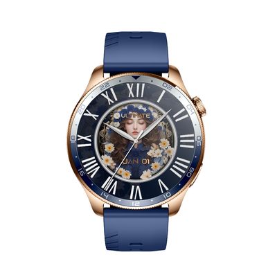 KW290B Bluetooth de Titanio llamando 1.43 ′′ AMOLED Display Smartwatch 100 modos deportivos Monitoreo de estrés de salud para estilos de vida activos