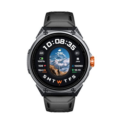 KW348 GPS Sport Smartwatch con pantalla AMOLED 5ATM a prueba de agua